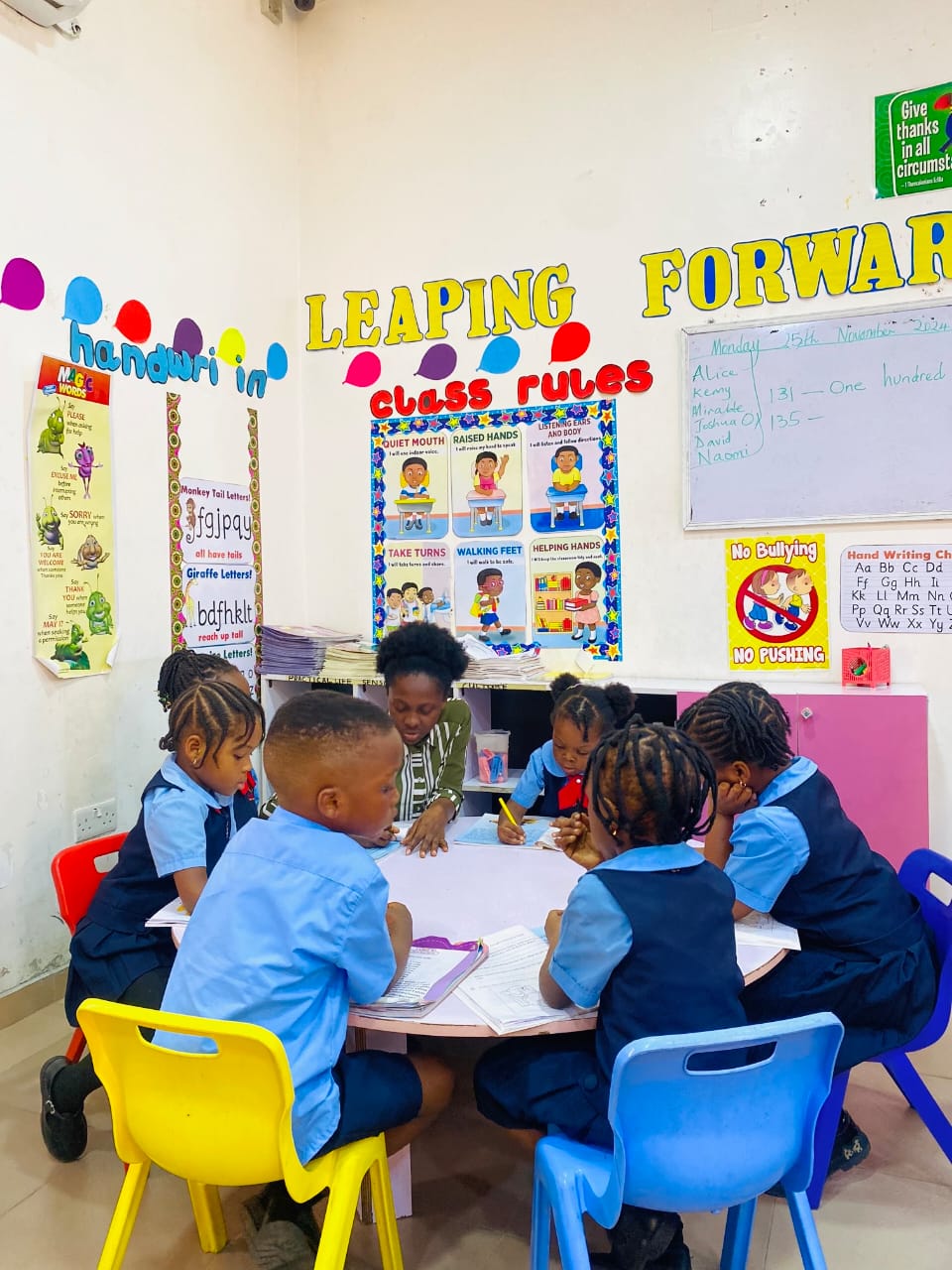 Children exploring science experiments